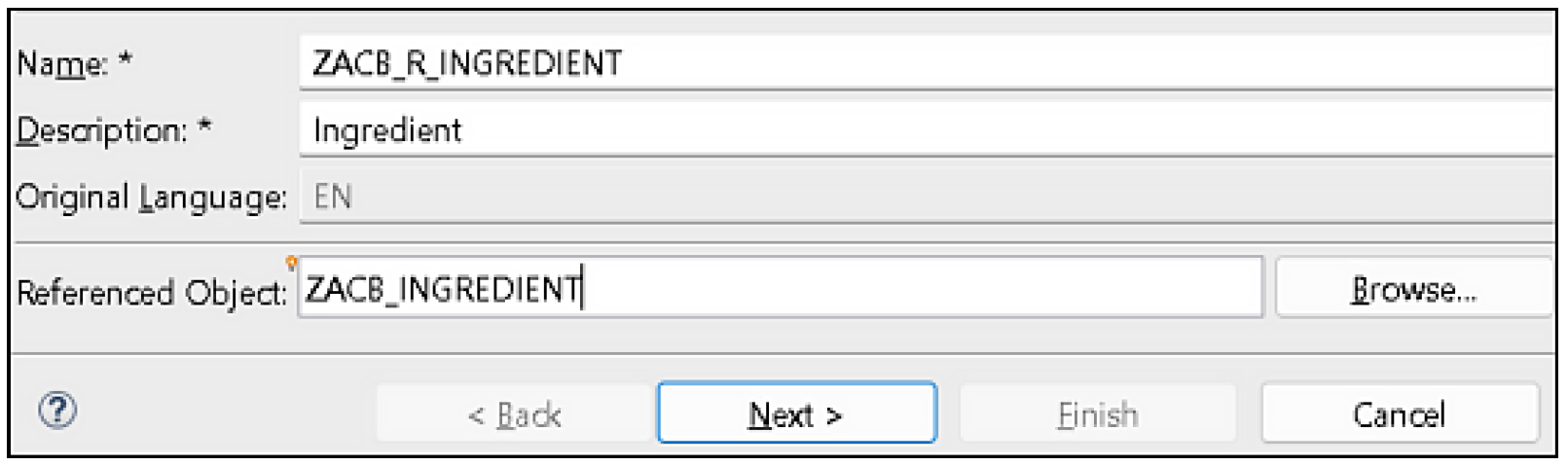 Creating the Data Definition