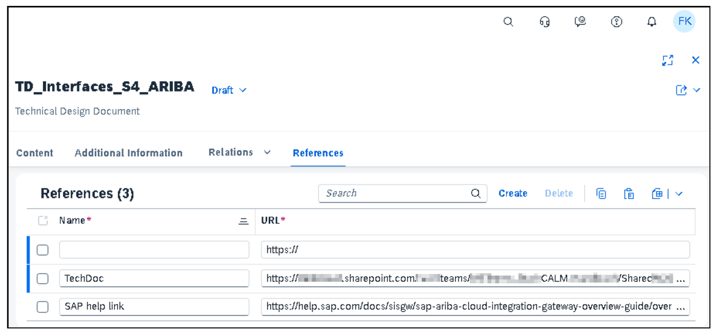Documents App: References