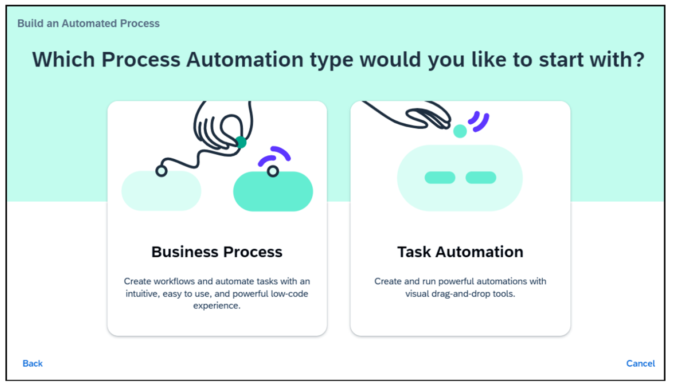 Creating a Process or Automation