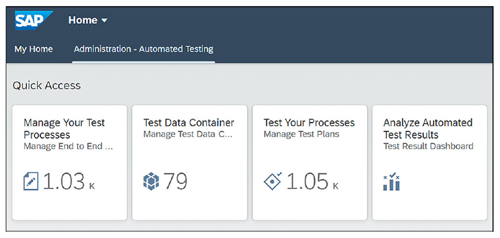 Test Tool Apps in SAP Fiori Launchpad