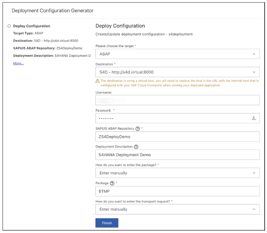 Adding a Deploy Configuration