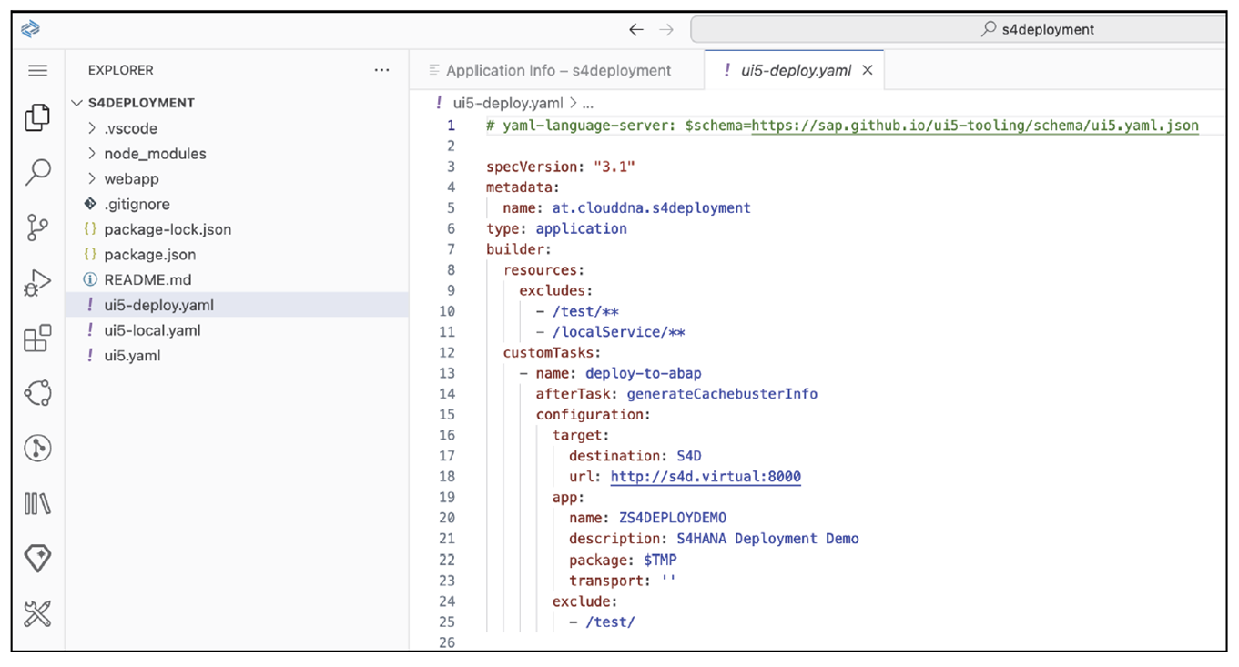 Generated ui5-deploy.yaml