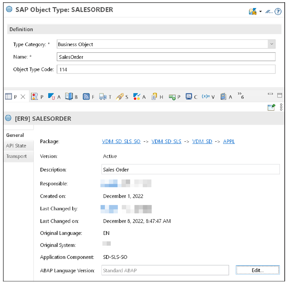 SAP Object Type: SalesOrder