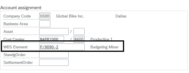 WBS Element and Technical Object