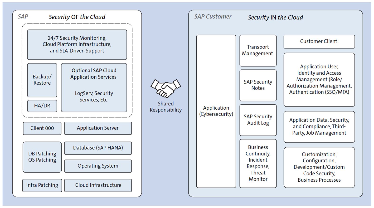 RISE with SAP: Shared Responsibility Model