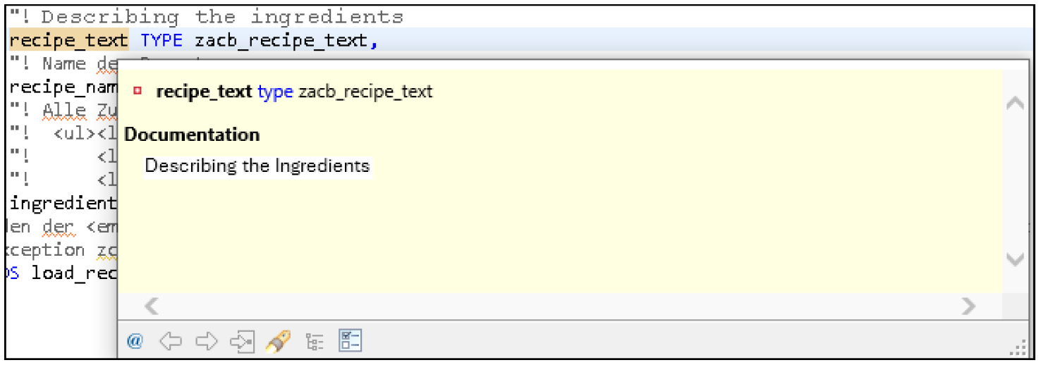 The ABAP Element Info View