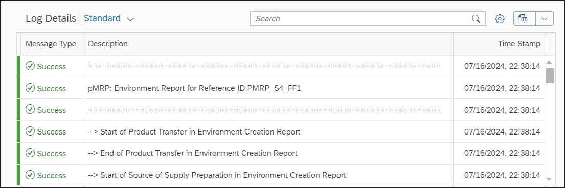 Application Log