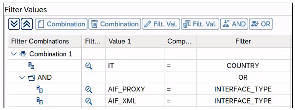 Filtros de implementación BAdI EDOC_INTERFACE_CONNECTOR para Italia