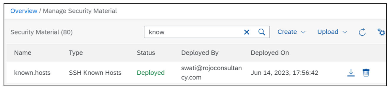 Seleccionar un archivo de hosts conocidos para descargar