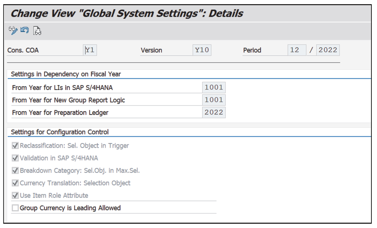 Global Settings
