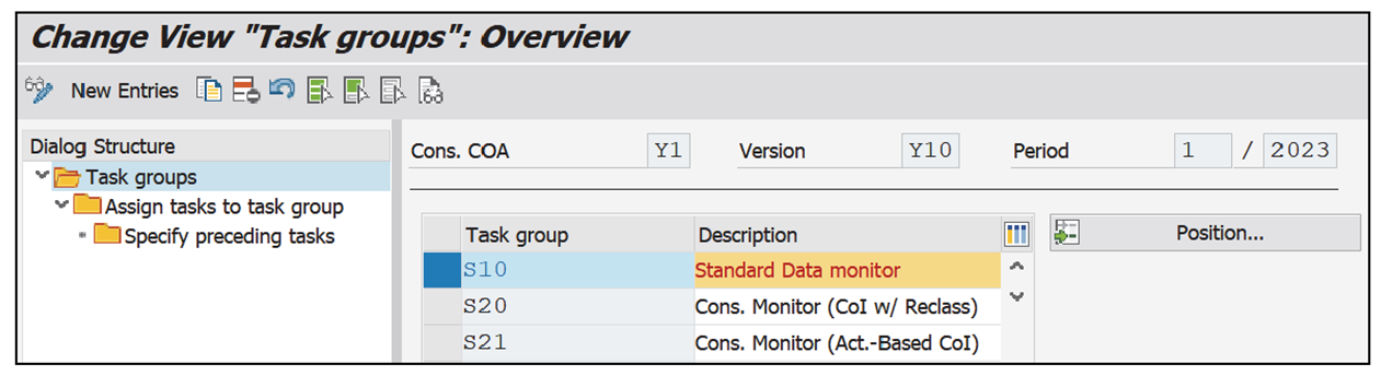 Defining Task Groups