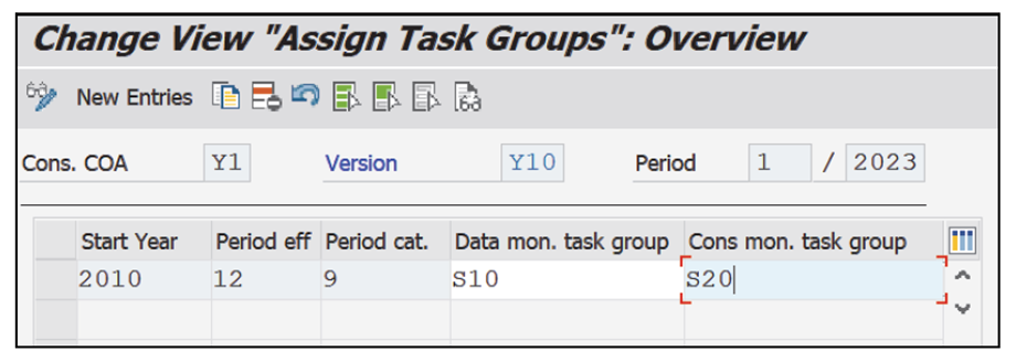 Assigning a Task Group to a Version