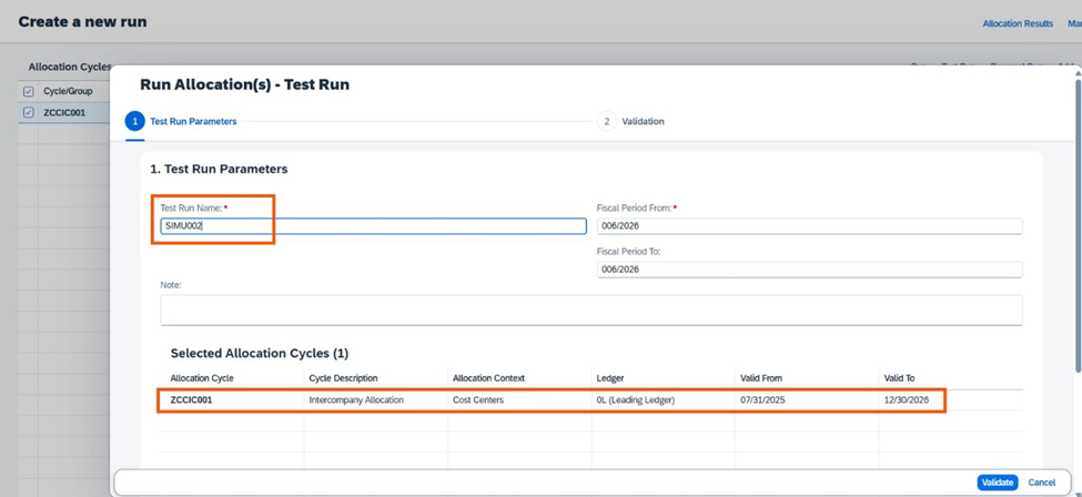Run Allocations