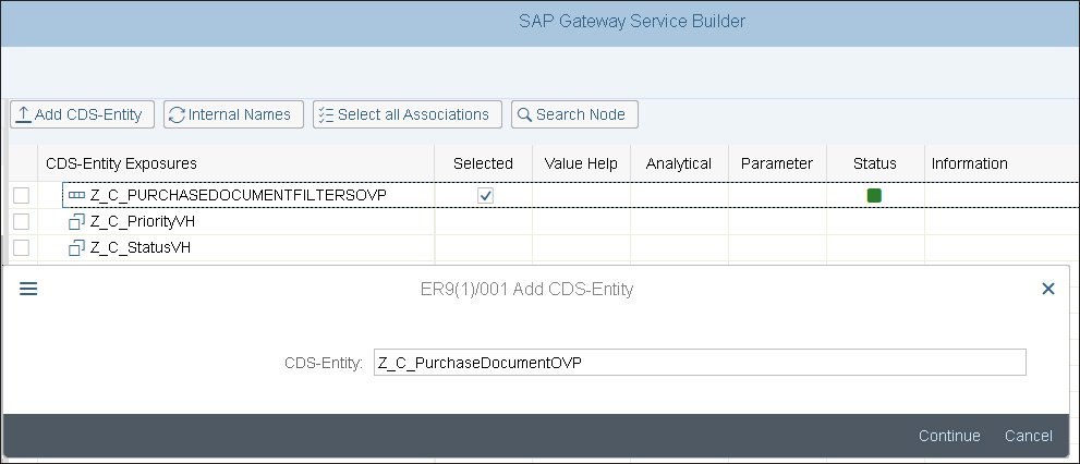 SAP Gateway Service Builder