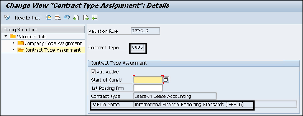 Change View Contract Type Assignment