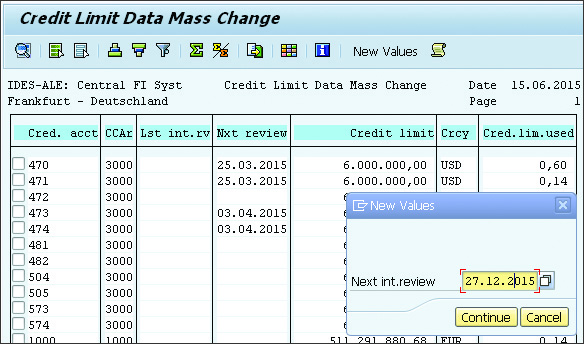 SAP SD Master Record Mass Change