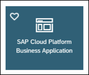 SAP Cloud Platform Business Application