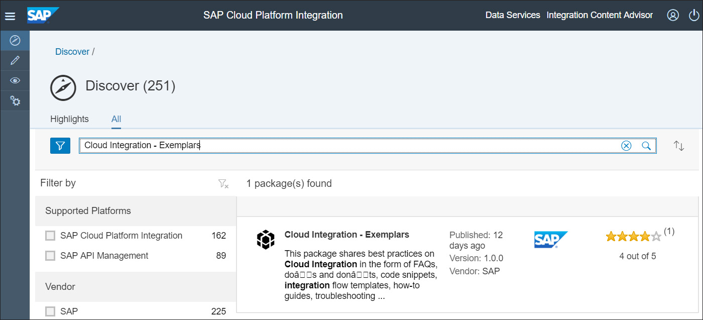 Cloud Integration - Exemplars