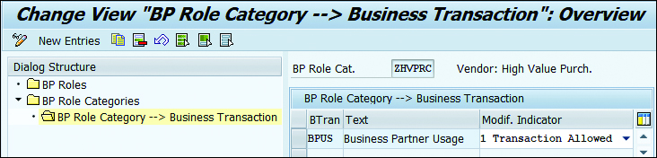 Alterar visualização "Categoria de função PN --> Transação comercial"