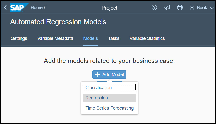 Automated Regression Models SAP
