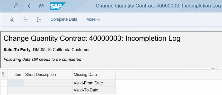 Changing Quantity Contract in SAP SD