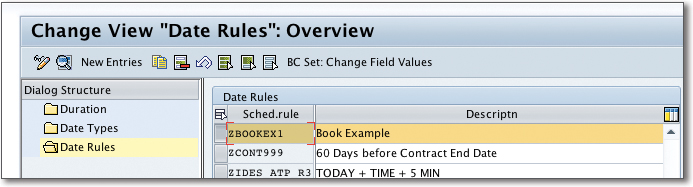Change View Date Rules