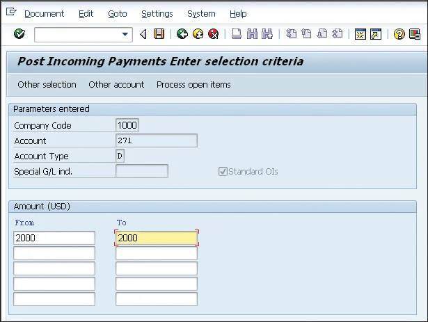 Post Incoming Payments SAP FI