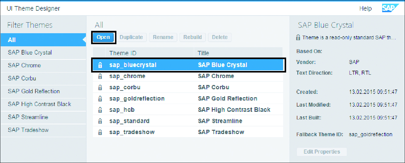 Creating a Custom Theme in SAP UI Theme Designer