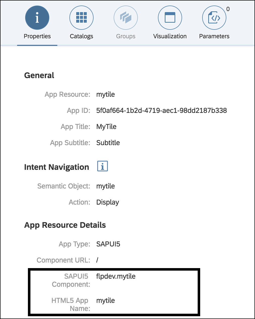 SAP Fiori App Resources Details